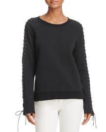 Lace-Up Sleeve Sweatshirt by Pam & Gela at Bloomingdales